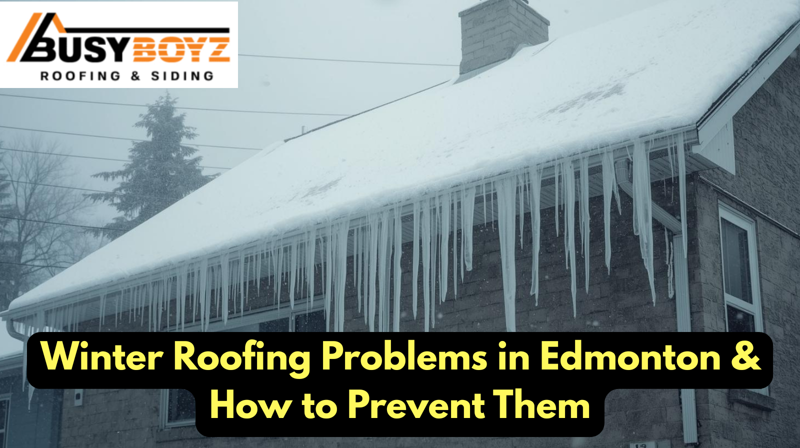 Winter Roofing Problems in Edmonton & How to Prevent Them