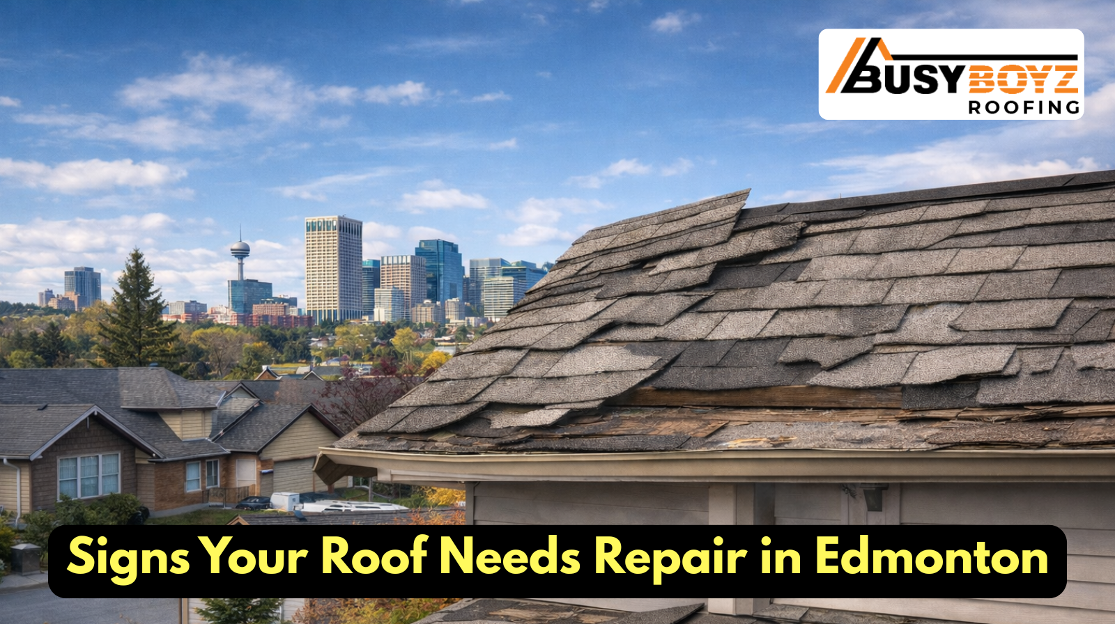 Signs Your Roof Needs Repair in Edmonton