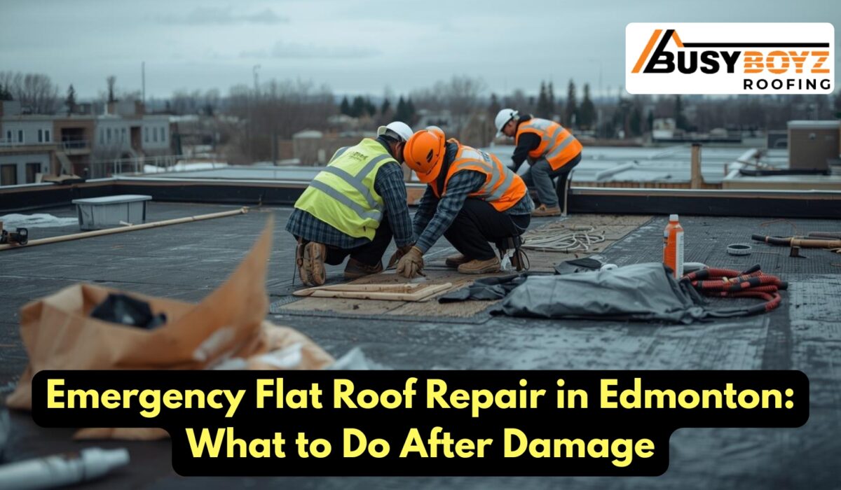 Emergency Flat Roof Repair in Edmonton