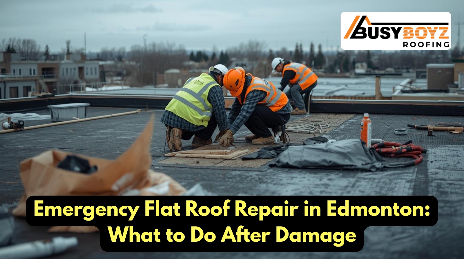 Emergency Flat Roof Repair in Edmonton