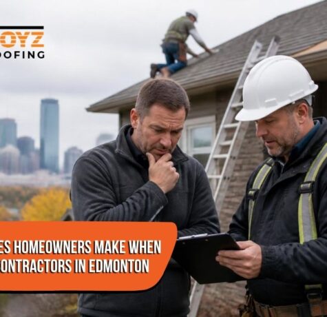 Hiring roofing contractors in Edmonton for a residential roof replacement