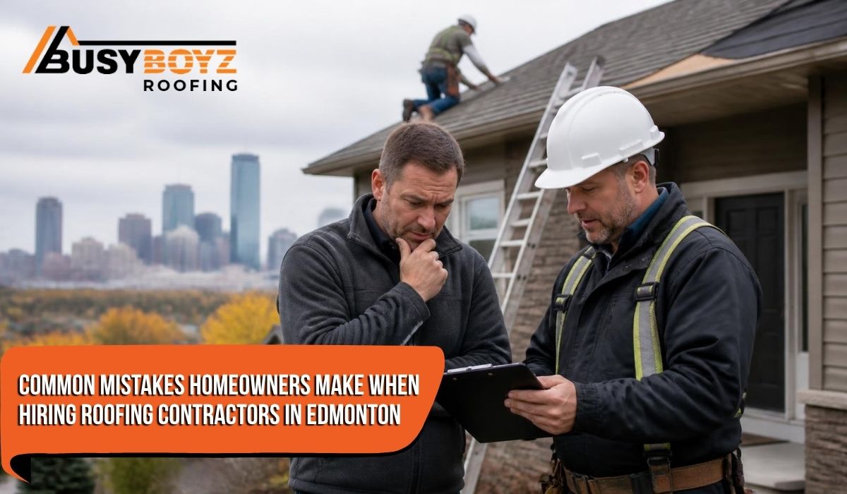 Hiring roofing contractors in Edmonton for a residential roof replacement