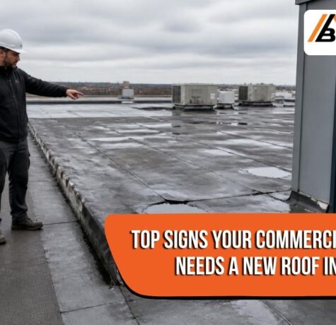 Commercial roof installation for an Edmonton building needing a new roofing system